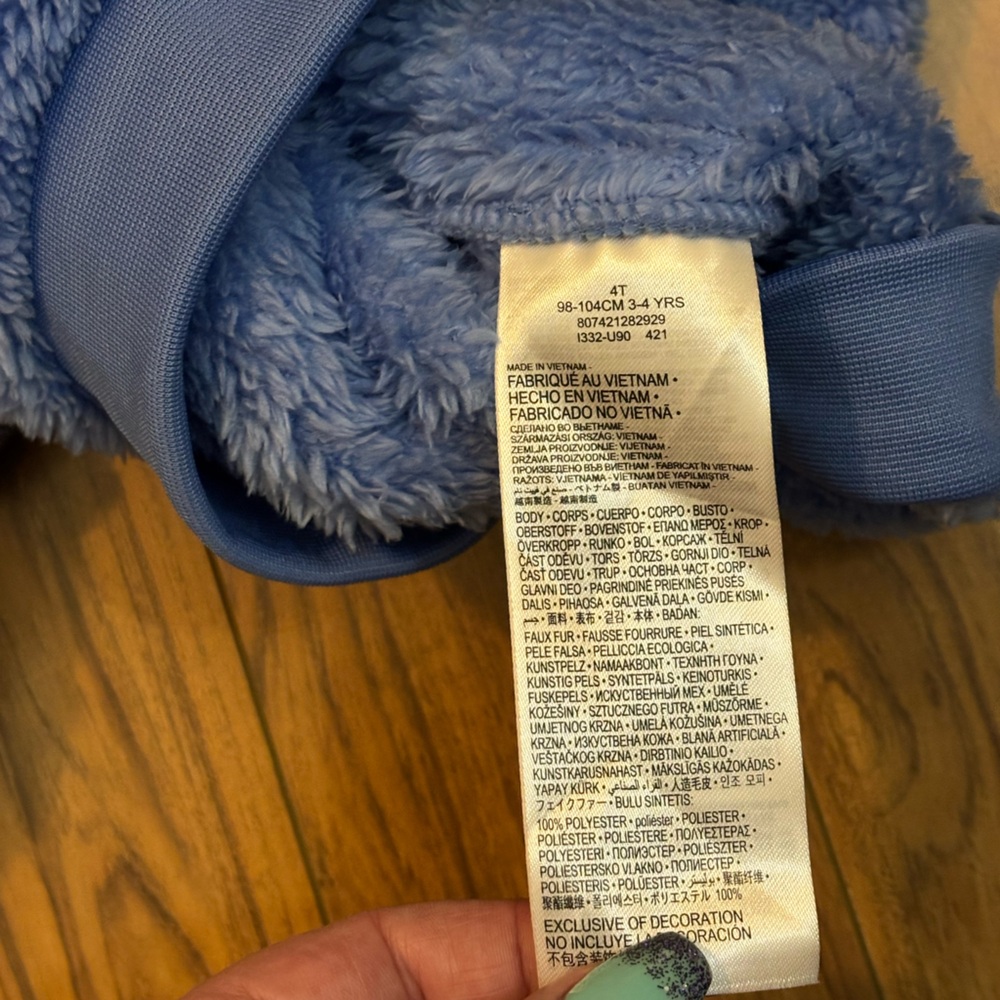 Nike Blue Fleece Sweatshirt Size 4T - Picture 4 of 4